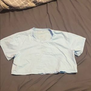 T-shirt. Blue. Navigation. Size small.